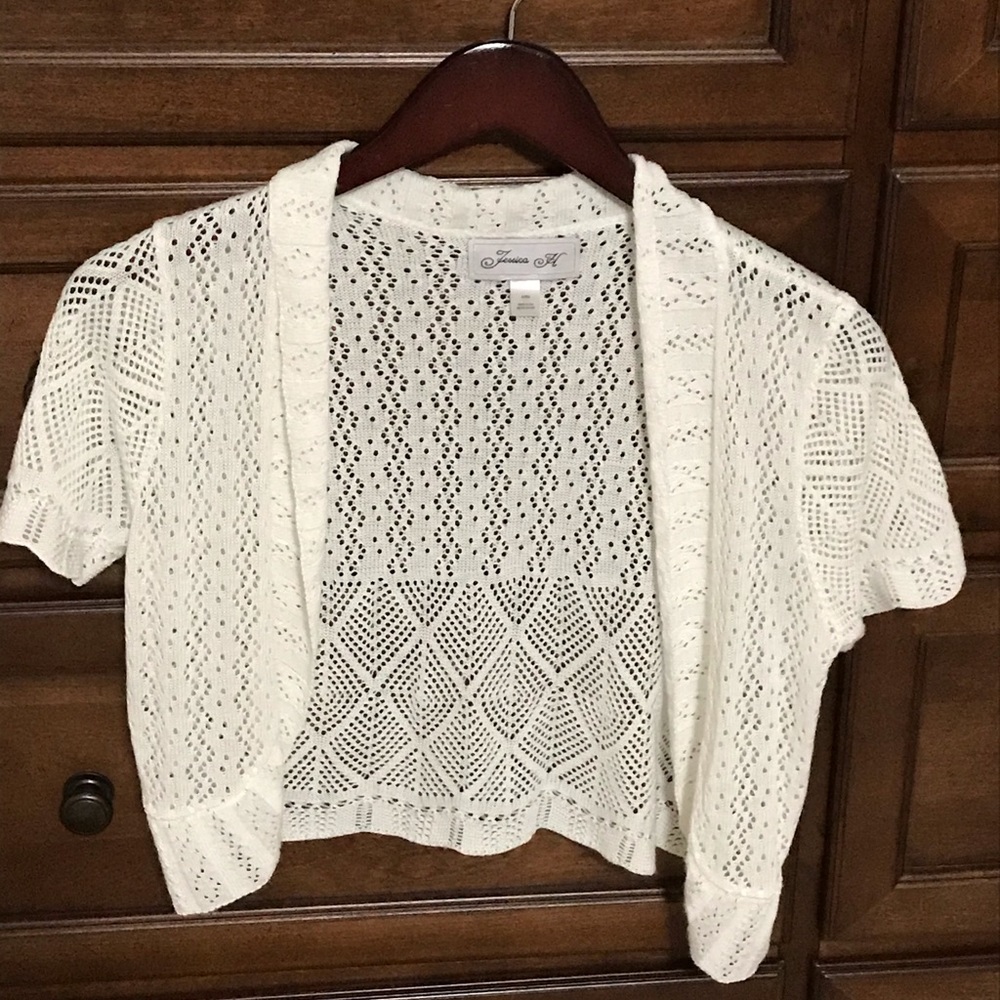White/Cream over Dress Sweater
